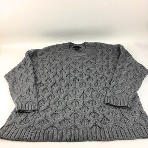 Ashley Stewart Knitted Sweater Grey Women’s 22/24